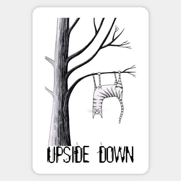 Upside Down Sticker by Scratch